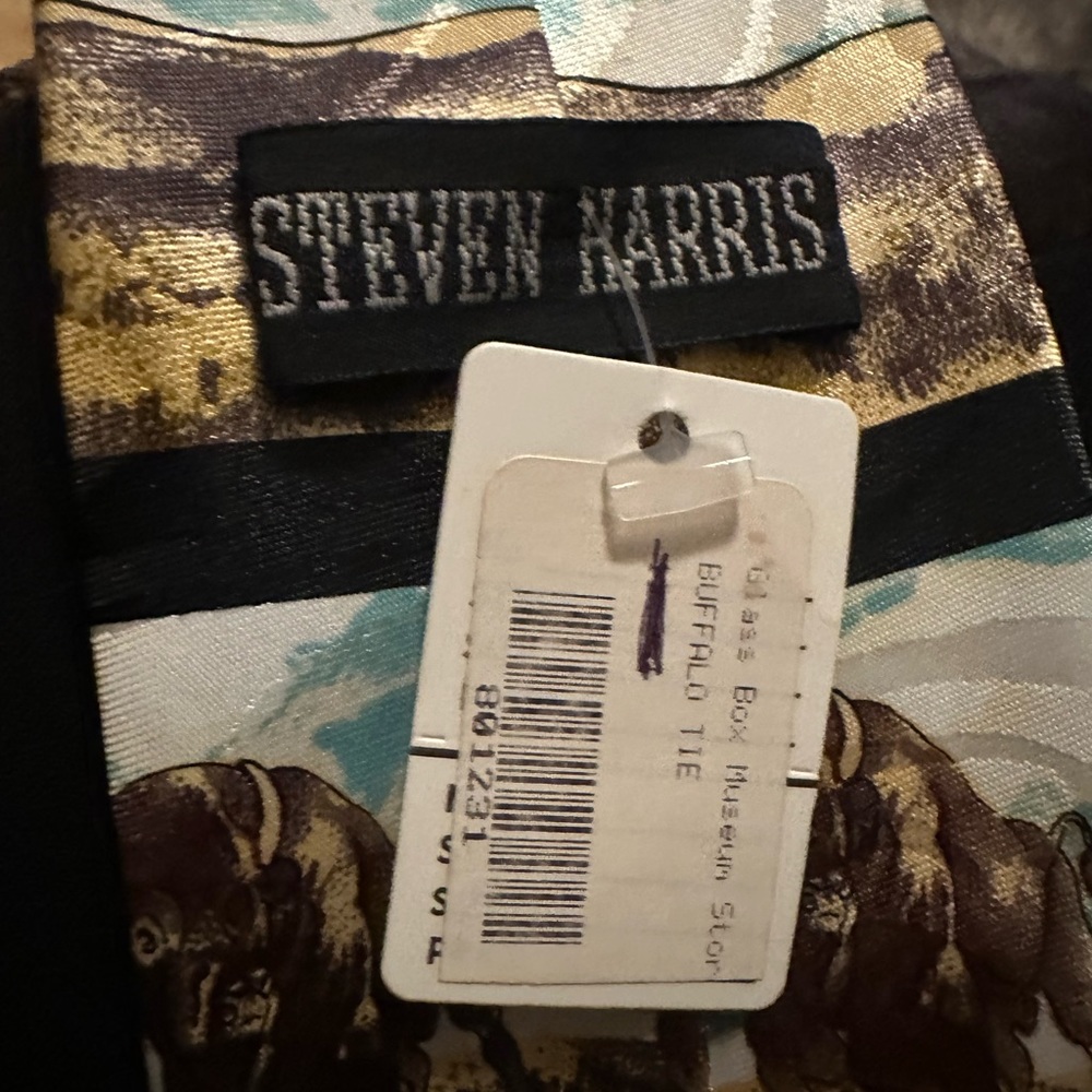 NEW w Tag / Vintage Steven Harris Buffalo Tie - Picture 9 of 10